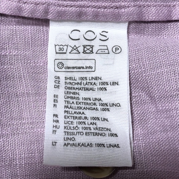 COS Light Purple Button Down Shirt - Picture 8 of 9